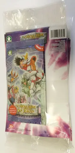 Saint Seiya Cards Game 1st Series TCG Box 10 Sealed Packs Preziosi - Image 3