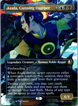 MTG SkeenAB Azula Cunning Usurper BORDERLESS FOIL from TLA. NM. - Image 1