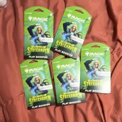 Magic: The Gathering Secrets of Strixhaven English Booster Pack Lot 5 Packs - Image 1