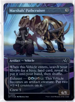 Marshal's Pathcruiser NM/M* FOIL BORDERLESS Aetherdrift 0330 mtg -UnltdCards - Image 1