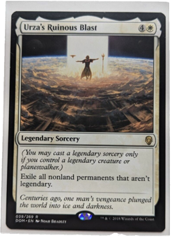 MTG Dominaria Urza's Ruinous Blast (039/269) Magic White Rare English - Image 1