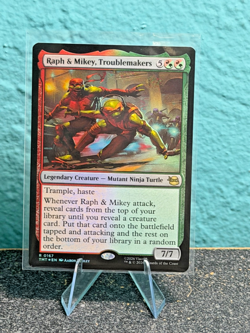 Raph & Mikey, Troublemakers 0167 Rare Magic: The Gathering Near Mint Foil - Image 1