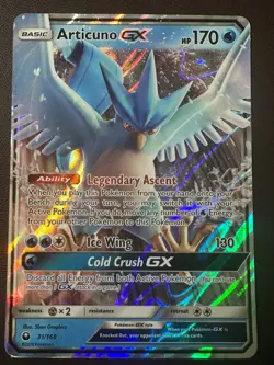 Articuno GX 31/168 Holo GX Ultra Rare Celestial Storm Pokemon MP, 2018 - Image 1