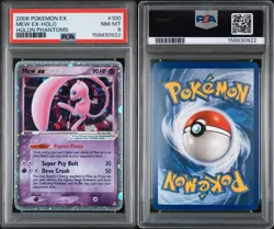 2006 POKEMON EX HOLON PHANTOMS #100 MEW EX-HOLO - PSA 8 - Image 3