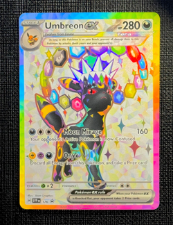 2025 Pokemon Umbreon ex SVP 176 Promo Prismatic Evolutions Full Art Holo NM - Image 1