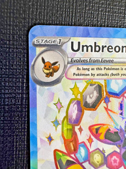 2025 Pokemon Umbreon ex SVP 176 Promo Prismatic Evolutions Full Art Holo NM - Image 5