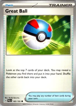 Great Ball Paldea Evolved 183/193 Common Pokemon Near Mint - Image 1