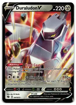 Duraludon V 047/073 - 🌊 Champion's Path V Rare Pokemon TCG Holo 🖤 - LP - Image 1