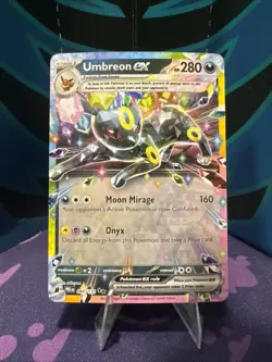 Pokemon TCG Umbreon EX 60/131 Double Rare Prismatic Evolutions Card NM - Image 1