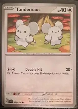 Pokemon Tandemaus 160/198 Common Scarlet & Violet NM - Image 1