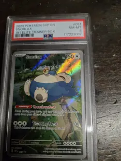 The Pokemon Company 2023 SVP Snorlax 051 PSA 8 English Holo Promo - Image 2