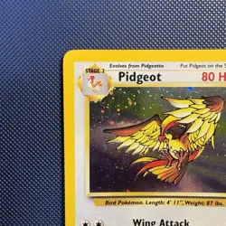Pokemon Vintage Holo Pidgeot 014/130 Base Set 2 Swirl Wotc 2000 - Image 2