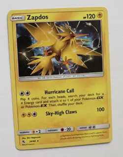 Pokemon Card Zapdos 24/68 Hidden Fates Holo MINT Condition - Image 1