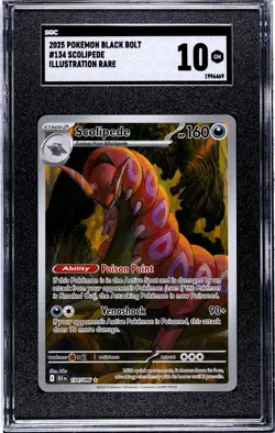 SGC 10 Scolipede 134/086 SV Black Bolt Pokemon Illustration Rare Pokemon - Image 1