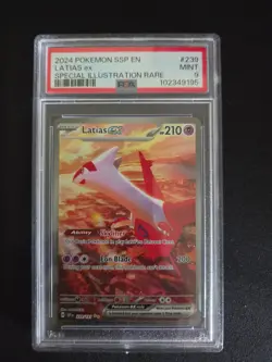 Pokemon 2024 Latias ex #239 Surging Sparks PSA 9 - Image 1