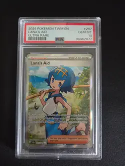 Pokemon 2024 Lana's Aid Twilight Masquerade #207 PSA 10 - Image 1