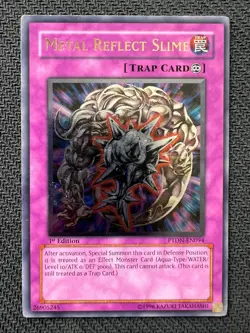 Yugioh Metal Reflect Slime 1st Edition Ultimate Rare PTDN-EN094 MP - Image 1