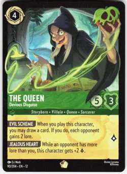 The Queen Devious Disguise 90/204 Wilds Unknown Disney Lorcana - Image 1