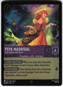 Pepa Madrigal Calm Before the Storm Foil 56/204 Wilds Unknown Disney Lorcana - Image 1