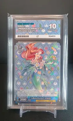 Weiss Schwarz Disney 100 - Ariel Mermaid Princess DDS/104-078 Ace Graded 10 JPN - Image 1