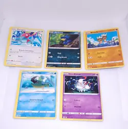 Pokemon Miscut/Error 5 Card Lot - Image 1