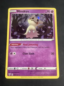 Mimikyu 081/189 Cosmos Holo Darkness Ablaze Pokemon TCG Card - Image 1