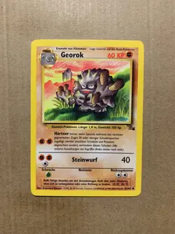 GERMAN Graveler 37/62 Fossil Set - Uncommon Pokemon Card - EXCELLENT - Image 1