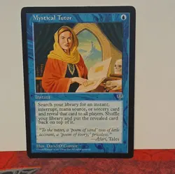 Magic: The Gathering Mystical Tutor Instant Uncommon Mirage Blue Regular 1996 EN - Image 1