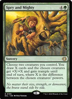 Spry and Mighty 195 Lorwyn Eclipsed Magic the Gathering - Image 1