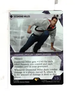 MTG SkeenAB Desmond Miles SHOWCASE FOIL from ACR. NM. - Image 1