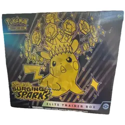 Pokemon TCG Scarlet & Violet Surging Sparks Elite Trainer Box Pikachu Magneton - Image 1