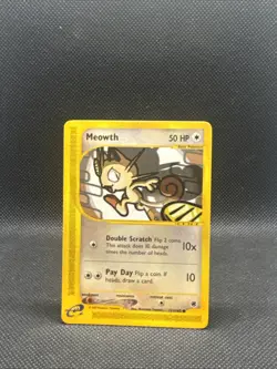 Meowth 121/165 Expedition Base Set Regular LP+ Pokemon TCG - Image 1