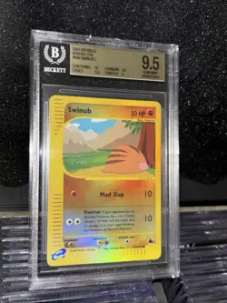 Swinub 108/144 Skyridge Reverse Holo BGS 9.5 Gem Mint Pop 2 Pokemon Vintage - Image 2