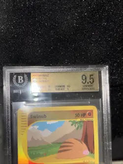 Swinub 108/144 Skyridge Reverse Holo BGS 9.5 Gem Mint Pop 2 Pokemon Vintage - Image 3
