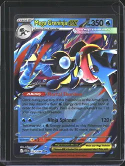 Mega Greninja ex 022/086 Double Rare ME04: Chaos Rising Pokemon NM/M - Image 1