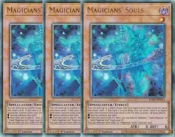 Yu-Gi-Oh! 3x Magicians' Souls RA02-EN014 Prismatic Ultimate Rare Playset - Image 1