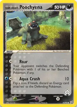 Team Aqua's Poochyena 55/95 Team Magma vs Team Aqua Pokemon - Image 1