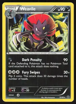 Weavile 70/99 Rare Next Destinies Pokemon Lightly Played - Image 1