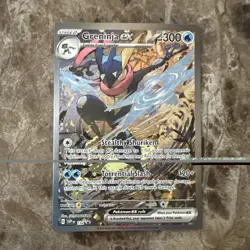 Greninja ex SVP 132 Scarlet & Violet Full Art Black Star Promo Pokemon MINTY 🔥 - Image 1