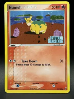 Numel 59/100 Reverse Holo Pokemon EX Crystal Guardian Stamp LP+ - 0294 - Image 1