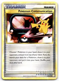 Pokemon Communication 98/123 Uncommon HeartGold & SoulSilver Pokemon LP - Image 1