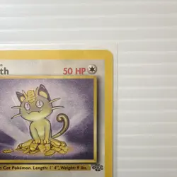 Pokemon Meowth 56/64 Jungle 1st Edition Common 50 HP Basic English 1999 - Image 4
