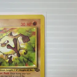 Pokemon Mankey 55/64 Jungle 1st Edition Common 30 HP Basic English 1999 - Image 4