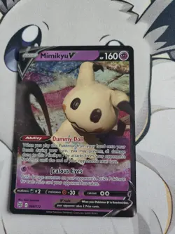 Pokemon TCG Mimikyu V 068/172 Brilliant Stars Ultra Rare Holo Pack Fresh NM/M - Image 1