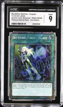 Sky Striker Mobilize - Engage! *CGC 9* RA03-EN269 *Platinum Secret Rare* Yugioh - Image 1