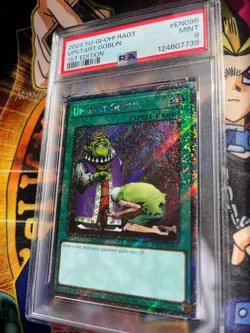 PSA 9 Yu-Gi-Oh RA03-EN096 Upstart Goblin 1st Edition Platinum Secret Rare - Image 5