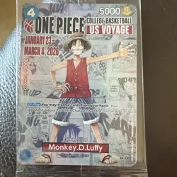 2026 One Piece EN College Basketball US Voyage #055 Monkey D Luffy #2 - Image 1
