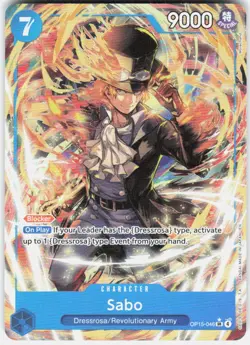 Sabo Alternate Art Foil OP15-046 Adventure on Kami's Island One Piece - Image 1