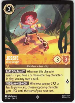 Jessie Lively Cowgirl 20/204 Wilds Unknown Disney Lorcana - Image 1