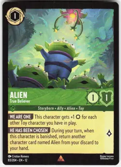 Alien True Believer 83/204 Wilds Unknown Disney Lorcana - Image 1